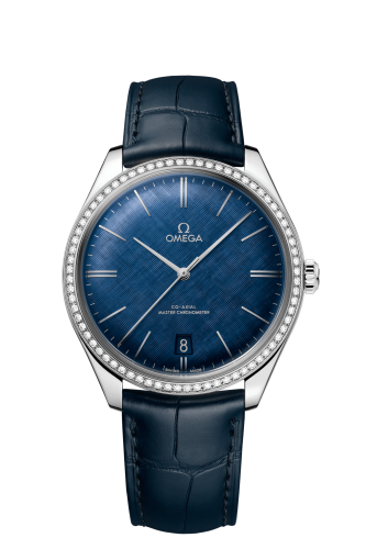 Omega De Ville Trésor Master Chronometer Stainless Steel / Diamond / Blue